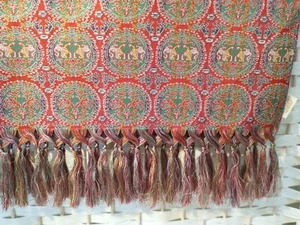 Suzaki 100 % Silk Table Runner Tiger Phoenix 19a St - Picture 1 of 10