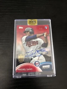 2017 Topps Archives Signature Series buybacks Miguel Sano 2016 Topps RC 1 of 1 - Picture 1 of 2