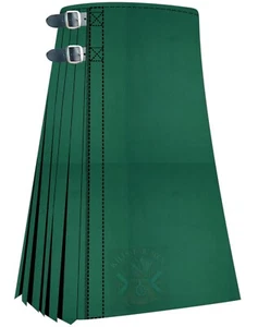 Clan einfarbiger grüner Tartan Kilt für Männer schottisch traditionell brandneu für Männer - Bild 1 von 3