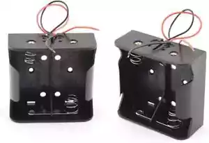 SDTC Tech 2-Pack 2 Slot D Cell Battery Holder 3V D Size Battery Case Box with Wi - Picture 1 of 4