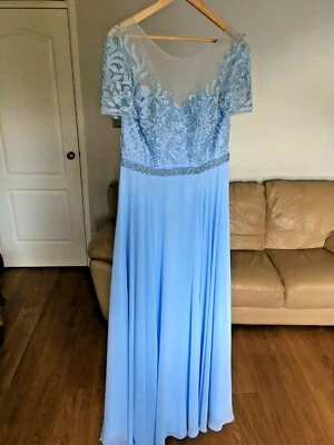 Sky Blue Dress (Prom, Wedding, Gala, Ball) - Image 1 of 4