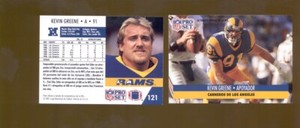 1991 Spanish Los Angeles Rams Set JIM EVERETT KEVIN GREENE HENRY ELLARD