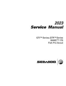 Seadoo GTI GTR Series Service Manual | 2023 | Wake 170, Fish Pro | CD OR USB - Bild 1 von 17