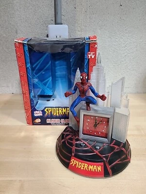 Reloj despertador con luz de voz Spider-Man Marvel 2003 caja desgaste* brilla en manos oscuras Foto 1 de 4