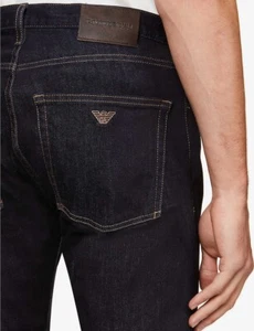 JEANS EMPORIO ARMANI 2024 J45 BLU NAVY 38 VITA 32 GAMBE VESTIBILITÀ REGOLARE SPEDIZIONE GRATUITA - Foto 1 di 14