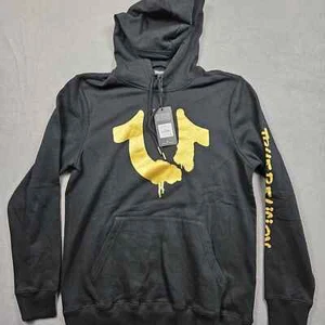 True Religion Hoodie Herren M schwarz Tropflogo UVP 119 $ - Bild 1 von 8
