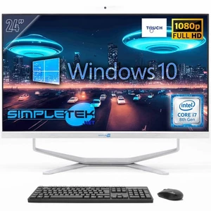All In One 24" FHD Touch I7 8. Gen Win10 RAM 32 GB SSD 2 TB Desktop-PC Webcam 2K - Bild 1 von 9