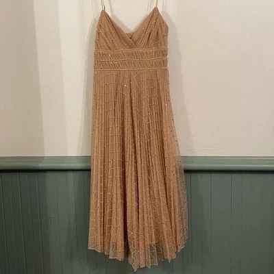 Betsey Johnson Vintage Beaded sparkle sequin midi dress size small - Image 1 of 4