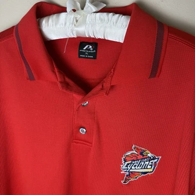Vintage Pro Player Iowa State Cyclones Golf Polo Shirt Mens XL Red Cy ISU 90s - Image 1 of 4