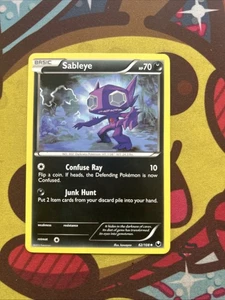 Pokemon Sableye 62/108 - BW Dark Explorers - Non Holo - Played - Picture 1 of 2