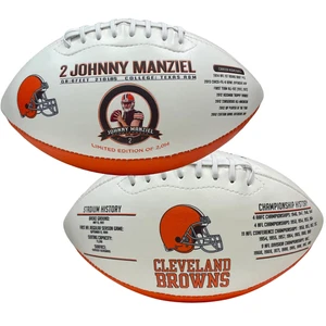 Johnny Manziel Cleveland Browns 2014 Draft Limited Edition Football - Bild 1 von 5