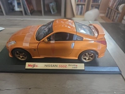 1/18 Scale Diecast Maisto Nissan 350z Nismo S-tune Burnt Orange Import  - Photo 1/4