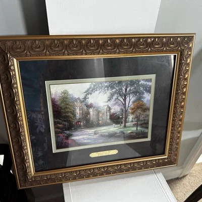 Thomas Kincaid Beyond Summer Gate  Framed Print Collectors Society Certified  - Image 1 of 4
