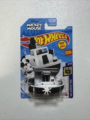 Hot Wheels HW Screen Time Mickey Mouse Disney Steamboat 9/10 Free Shipping Read - Image 1 of 4