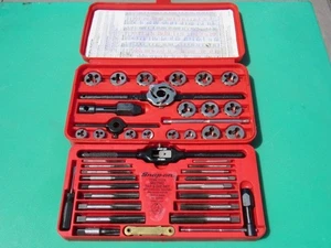 SNAP ON TDM-117A METRIC TAP AND DIE SET TDM117 TDM 117 VERY NICE COMPLETE SET - Picture 1 of 24