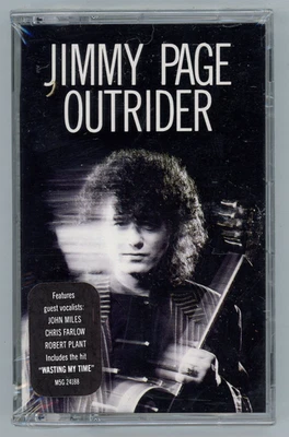 Jimmy Page Outrider Cassette SEALED w/ Hype Sticker 1988 Geffen M5G 24188 - Image 1 of 3