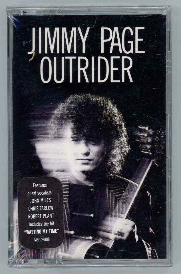 Jimmy Page Outrider Cassette SEALED w/ Hype Sticker 1988 Geffen M5G 24188 - Image 1 of 3