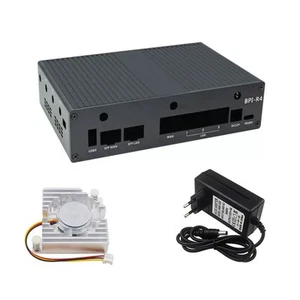Pour Banana Pi -R4 Boîtier en Aluminium avec Ventilateur Alimentation 126019 - Afbeelding 1 van 8