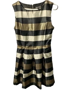 Encantador Vestido Charlie Rayas Metálico Talla S Fiesta Cóctel Boda Preppy Hoco - Imagen 1 de 9