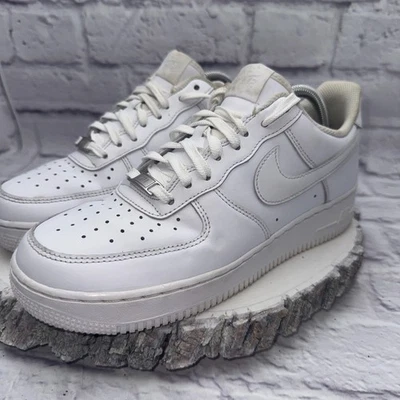 Nike Air Force 1 Low '07 Triple Cuero Blanco Hombre Talla 8.5 Foto 1 de 4