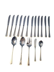 Oneida Golden Katherine 12 Messer plus 5 verschiedene Servierstücke SIEHE FOTOS - Bild 1 von 7