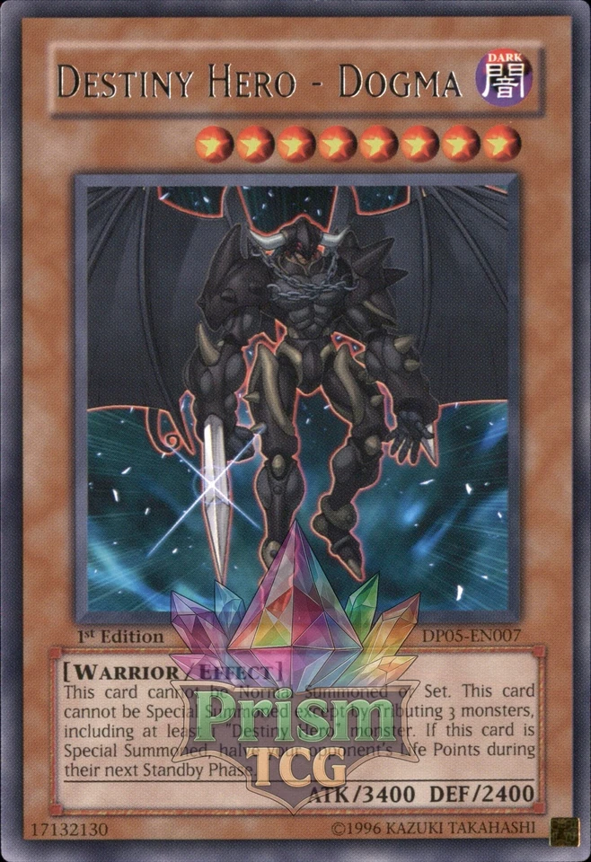 1st ed Destiny HERO - Dogma rare DP05-EN007 Yugioh - Image 1 of 1