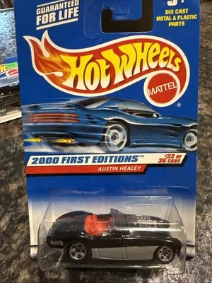 2000 Hot Wheels | First Editions 32/36 | Austin Healey | Black | Collector #92 - Image 1 of 2