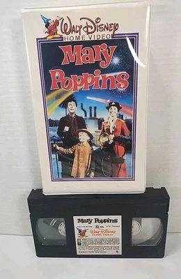 Mary Poppins (1964) VHS ~ Walt Disney Home Video EARLY Release in Clamshell Case - Image 1 of 4