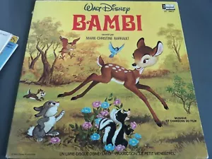 Walt Disney Bambi Livre Et 33 Tour - Imagen 1 de 5