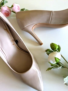 !! NEU !! SCHICKER LACK PUMPS !! H&M GR. 36 !! NUDE !! LACK !! NEU !! TOP !! - Bild 1 von 9