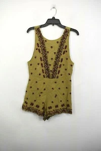 Free People Donna Margarita Verde Muschio Margarita Ricamato 0 $108 - Foto 1 di 8