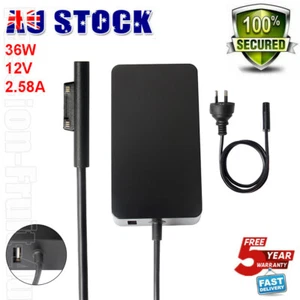 36 Watt For Surface PRO 3/4/5 GO AC Charger Adapter Power Cord 1625 RC2-00001 AU - Picture 1 of 11