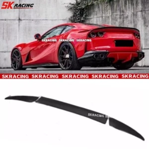 FIT FOR FERRARI 812 GTS SUPERFAST CARBON FIBER REAR TRUNK SPOILER WING NEW STYLE - Picture 1 of 10