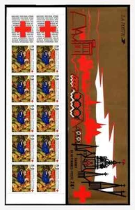 France Stamps — Booklet of 10 — 1987, Christmas / Flight Into Egypt #B592a — MNH - Picture 1 of 1