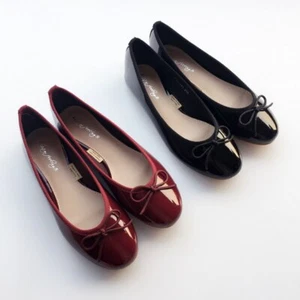 Leather Bow-knot Loafers Single Flats Shoes Round Toe Slip on Moccasins Shoes - Picture 1 of 25