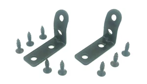 For Audi A4 S4 RS4 B6 B7 8E Glove Box Repair Kit 2001-2008 2 pc Black - Picture 1 of 9