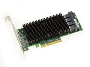 PCIe 3.1 SAS + SATA + NVMe - 12GB - 16 PORTS INTERNES - OEM 9400-16i - Photo 1/3
