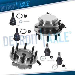 RWD Front Wheel Bearing Hubs Ball Joints for 2009 2010 2011 Dodge Ram 2500 3500 - Picture 1 of 7