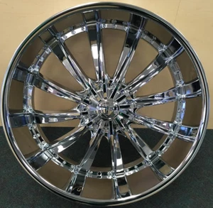 26" BORGHINI B19 Wheel ๐ฅ 26X10 6X135 + 6X139.7 ๐ฅ+25 CB 87.1 Chrome + Lip Rim โ
- Picture 1 of 18