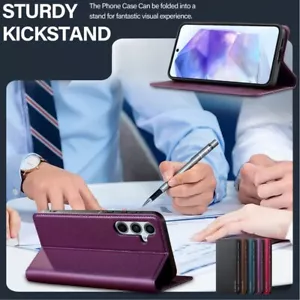 For Samsung Galaxy A16 A15 A55 A36 A56 5G PU Leather Flip Stand Card Wallet Case - Picture 1 of 75