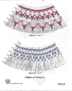New COLLRS or GOWNS I. Smocking Plate Children's Sewing Pattern # 2 - Picture 1 of 1