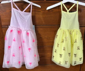 Lot Of 2 Girls Dresses Size 4T Perfect for that Princess Cat & Jack NWT - Picture 1 of 7