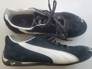Puma Repli Cat 3 schwarz & weiß Wildleder Damenschuhe Größe 9, gebraucht super Zustand - Bild 1 von 7