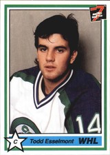 1990-91 7th Inning Sketch WHL #65 Todd Esselmont