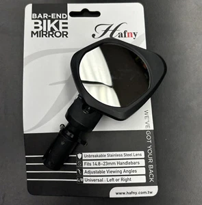 NEW HAFNY - STAINLESS STEEL LENS DROP BAR BICYCLE MIRROR - Picture 1 of 2