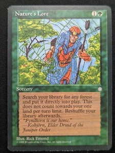 Nature's Lore - Ice Age - NM - MTG - Magic the Gathering - Green - Sorcery - Picture 1 of 4