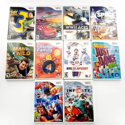 Lote De 10 Juegos Nintendo Wii Completos Toy Story, Coches, Segunda Guerra Mundial Probados Y Funciona Foto 1 de 4
