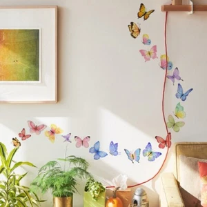 Self-adhesive PVC Wall Stickers Decal Clings Butterfly Decor Living Room Sticker - Picture 1 of 7