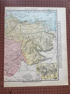 Antique Colombia and Venezuela Map 1890s Rand McNally 1895 South America Map - Picture 1 of 6