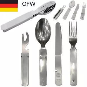 4tlg Original Bundeswehr Essbesteck OFW Notfallset Militär BW Besteck ca. 207 g - Bild 1 von 6